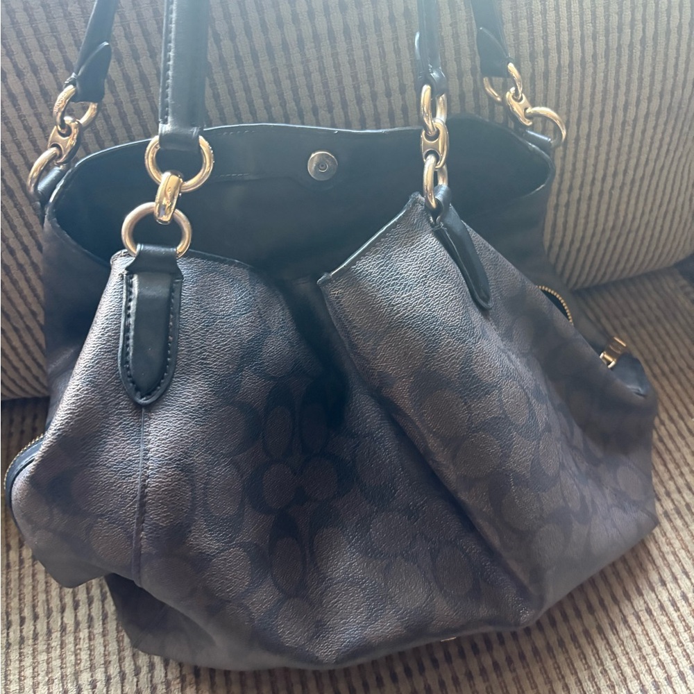 Elegant Black coach Designer Tote Bag